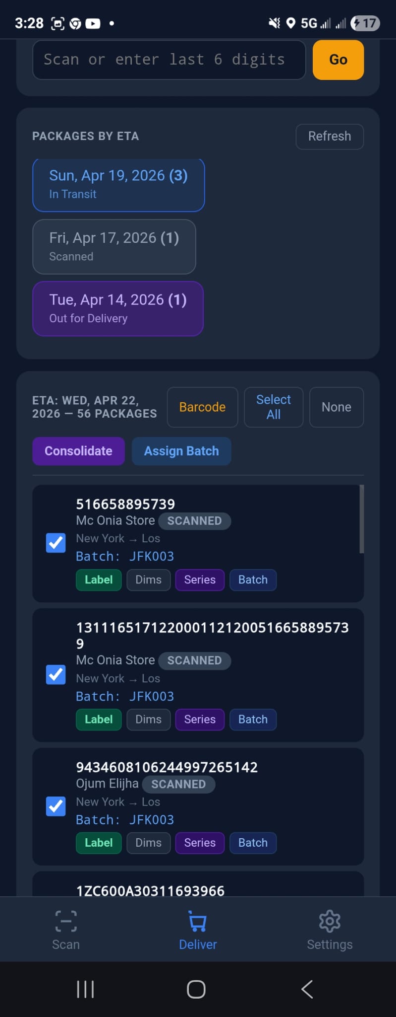 Codivant V6 deliver page